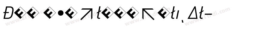 DIN RegularItalicAl字体转换